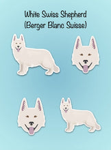 Load image into Gallery viewer, White Swiss Shepherd Vinyl Sticker Set
