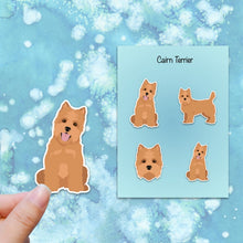 Load image into Gallery viewer, Cairn Terrier Vinyl Stickers Set
