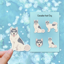 Load image into Gallery viewer, Canadian Inuit Dog Vinyl Sticker Set
