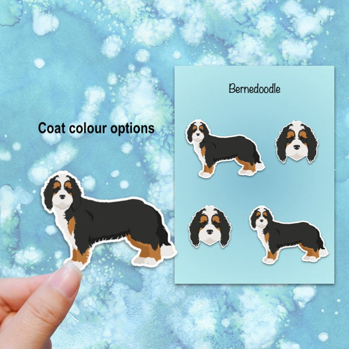 Bernedoodle Vinyl Stickers Set