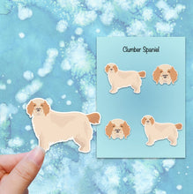 Load image into Gallery viewer, Clumber Spaniel Vinyl Sticker Set
