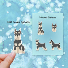 Load image into Gallery viewer, Miniature Schnauzer (cropped and docked) Vinyl Sticker Set
