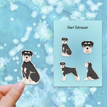 Load image into Gallery viewer, Giant Schnauzer (docked) Vinyl Sticker Set
