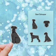 Load image into Gallery viewer, Giant Schnauzer (docked) Vinyl Sticker Set
