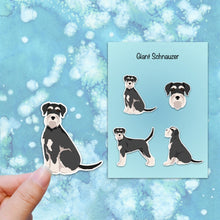 Load image into Gallery viewer, Giant Schnauzer (natural) Vinyl Sticker Set
