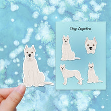 Load image into Gallery viewer, Dogo Argentino (cropped ears) Vinyl Sticker Set
