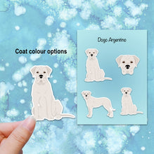 Load image into Gallery viewer, Dogo Argentino (natural ears) Vinyl Sticker Set
