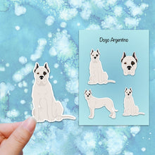 Load image into Gallery viewer, Dogo Argentino (cropped ears) Vinyl Sticker Set
