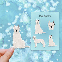 Load image into Gallery viewer, Dogo Argentino (cropped ears) Vinyl Sticker Set
