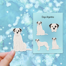 Load image into Gallery viewer, Dogo Argentino (natural ears) Vinyl Sticker Set
