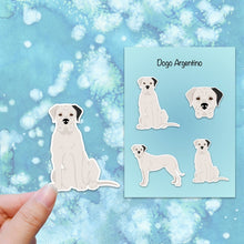 Load image into Gallery viewer, Dogo Argentino (natural ears) Vinyl Sticker Set
