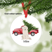 Load image into Gallery viewer, Great Pyrenees ornament personalized
