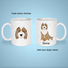 Load image into Gallery viewer, Aussiedoodle (Australian Shepherd/Poodle mix) 11 oz mug personalized
