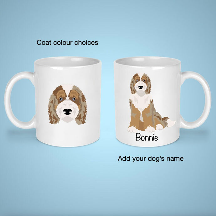 Aussiedoodle (Australian Shepherd/Poodle mix) 11 oz mug personalized