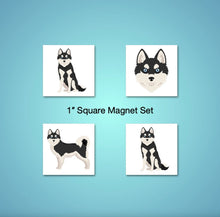 Load image into Gallery viewer, Alaskan Klee Kai 1 inch magnet set
