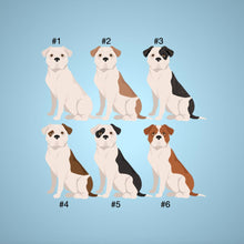 Load image into Gallery viewer, American Bulldog 1 inch magnet set
