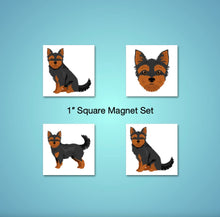 Load image into Gallery viewer, Chorkie (Chihuahua/Yorkshire Terrier mix) 1 inch magnet set
