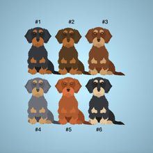 Load image into Gallery viewer, Dachshund (wirecoat) 1 inch magnet set
