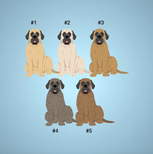 Load image into Gallery viewer, English Mastiff bezel keychain personalized
