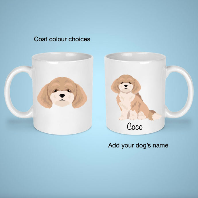 Bichpoo (Bichon Frise/Poodle mix) 11 oz mug personalized