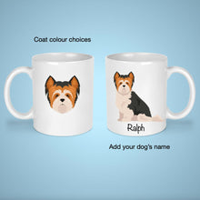 Load image into Gallery viewer, Biewer Terrier 11 oz mug personalized
