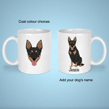 Load image into Gallery viewer, Australian Kelpie 11 oz mug personalized
