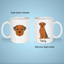 Load image into Gallery viewer, Border Terrier 11 oz mug personalized
