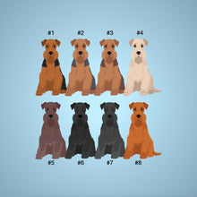 Load image into Gallery viewer, Airedale Terrier 1 inch magnet set
