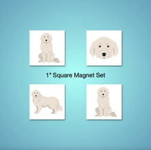 Load image into Gallery viewer, Great Pyrenees 1 inch magnet set
