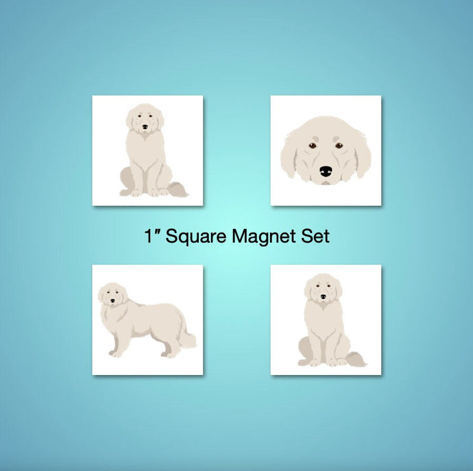 Great Pyrenees 1 inch magnet set