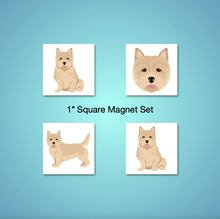 Load image into Gallery viewer, Norwich Terrier 1 inch magnet set
