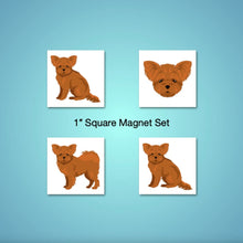 Load image into Gallery viewer, Pomapoo (Pomeranian/Poodle mix) 1 inch magnet set
