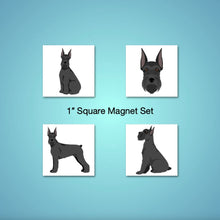 Load image into Gallery viewer, Giant Schnauzer 1 inch magnet set
