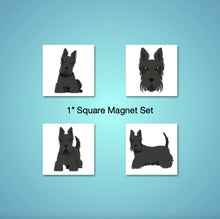 Load image into Gallery viewer, Scottish Terrier 1 inch magnet set
