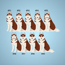 Load image into Gallery viewer, Siberian Husky 1 inch magnet set
