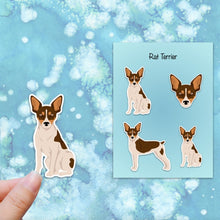 Load image into Gallery viewer, Rat Terrier (docked tail) Vinyl Sticker Set
