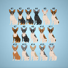 Load image into Gallery viewer, Rat Terrier (docked tail) Vinyl Sticker Set
