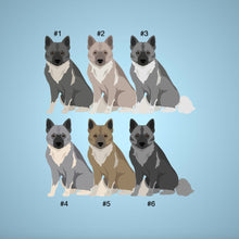 Load image into Gallery viewer, Norwegian Elkhound 1 inch magnet set
