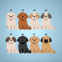 Load image into Gallery viewer, Peekapoo (Pekingese/Poodle mix) 1 inch magnet set
