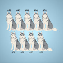 Load image into Gallery viewer, Siberian Husky 1 inch magnet set
