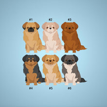 Load image into Gallery viewer, Tibetan Spaniel 1 inch magnet set
