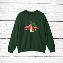 Load image into Gallery viewer, Basset Hound Red Truck Sweatshirt
