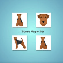 Load image into Gallery viewer, Welsh Terrier 1 inch magnet set
