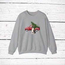 Load image into Gallery viewer, Boston Terrier Red Truck Sweatshirt
