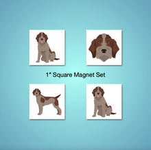 Load image into Gallery viewer, Wirehaired Pointing Griffon 1 inch magnet set
