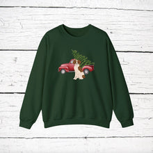 Load image into Gallery viewer, Brittany Spaniel Red Truck Sweatshirt
