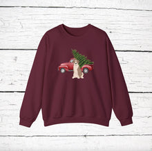 Load image into Gallery viewer, American Staffordshire Terrier (natural ears) Red Truck Sweatshirt
