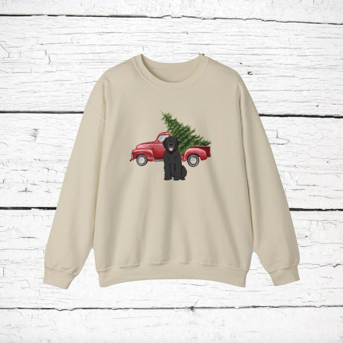 Bouvier des Flandres Red Truck Sweatshirt