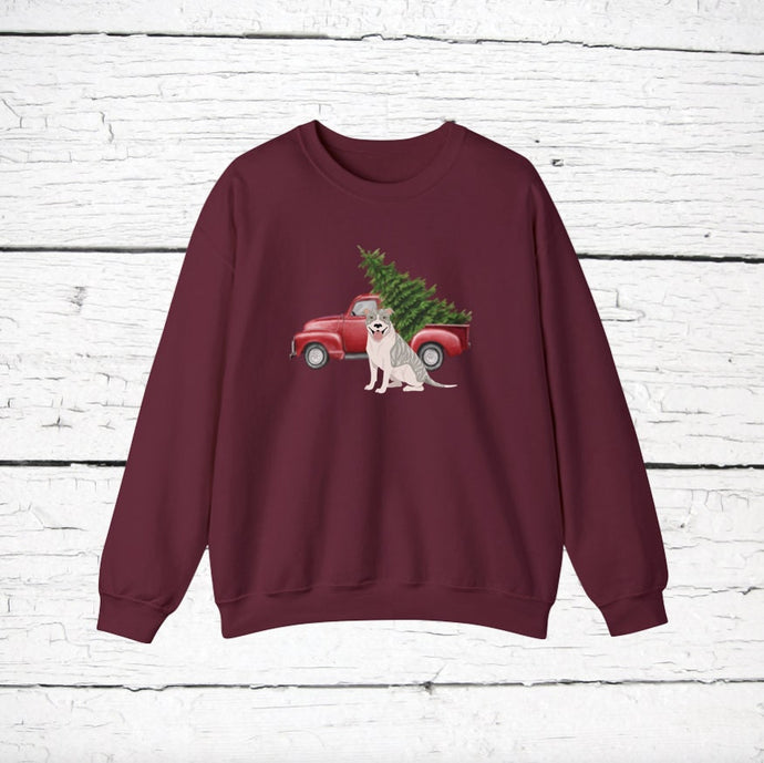 American Pitbull Red Truck Sweatshirt