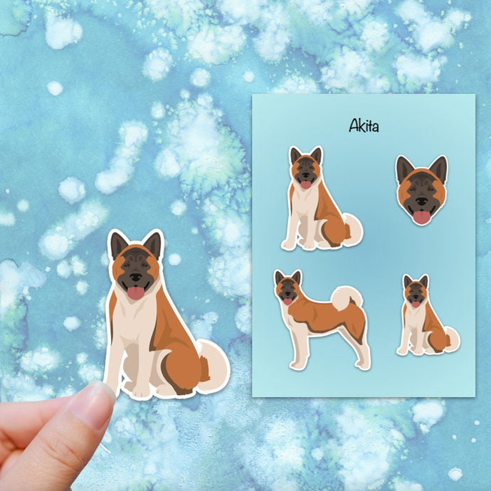 Akita Vinyl Sticker Set